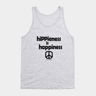 Hippieness Is Happieness (Black Ink) Tank Top